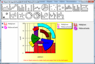 Example showing TRSLegendListBox (Bottom Left), Integrated TRSChartPanel Legend (Bottom Middle), and TRSChartLegendBox (Bottom Right)